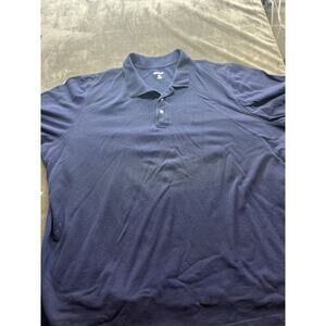 King Size Mens Polo‎ Shirt Size 4XLT Blue KingSize short sleeve golf tall